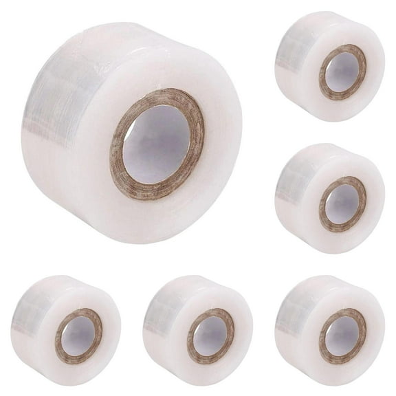 Professional Grafting Tape 6 Pack - Flexible Grafting Film for Trees & Flowers, Stretchable Self-Sealing Budding Tape, Transparent Garden Repair Tape for Fruit Tree Grafting