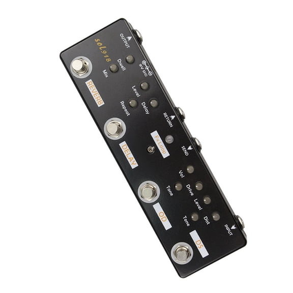 Professional Guitar Buffer Pedal with High Impedance Input for Clear Signals and Noise Reduction in Effects Chain