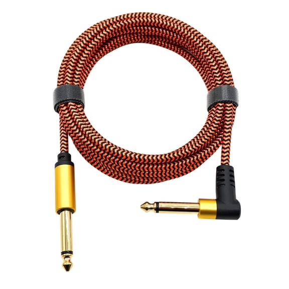 Professional Guitar Instrument Cable Double Shielding Technology Gold Plate 1/4in Connectors Wide Compatibility