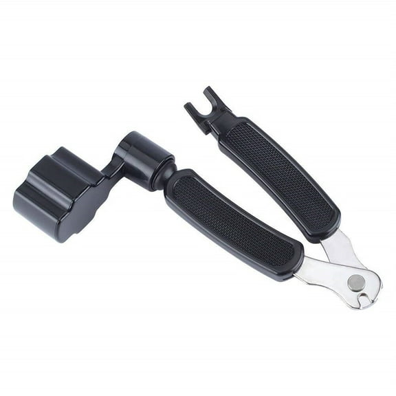Professional Guitar String Winder Cutter and Bridge Pin Puller,Guitar Repair Tool Functional 3 in 1 (Black)