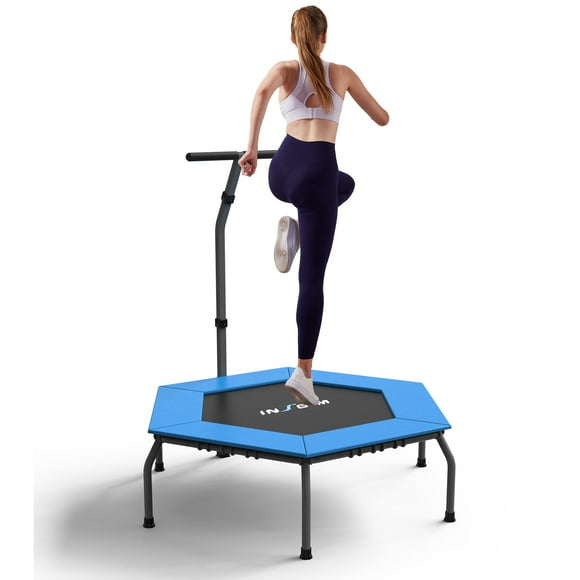 Professional Gym Workout 50" Fitness Trampoline Cardio Trainer Exercise Rebounder