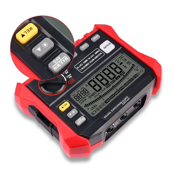 Professional HT2302 Insulation Tester, Digital Earth Resistance Meter for Safety