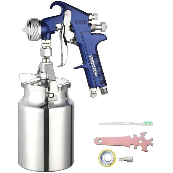 Professional HVLP Siphon Feed Spray Gun with 1.8mm Nozzle for a Variety of Low Viscosity Paints