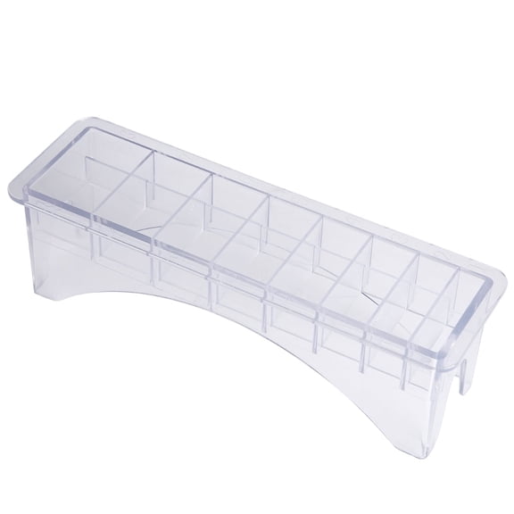 Professional Hair Clipper Guard Case Organizer 8 Slots Limit Comb Storage Box Stand Dustproof Haircut Positioning Guide Combs Display Tray Holder 8.7 inches / 22 cm-8slots