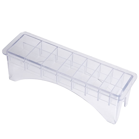 Professional Hair Clipper Guard Case Organizer 8 Slots Limit Comb Storage Box Stand, Dustproof Haircut Positioning Guide Combs Display Tray Holder (8.7 inches / 22 cm)