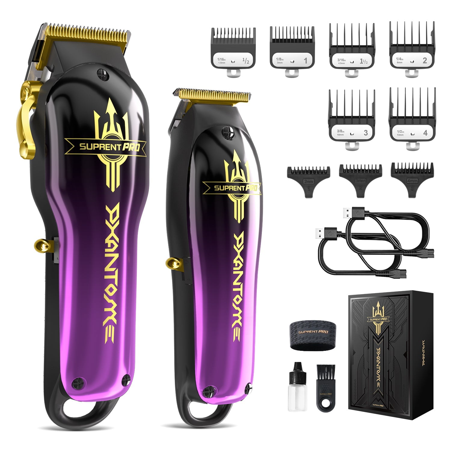 Professional Hair Clipper for Men, Barber Hair Clipper Set, Brushless