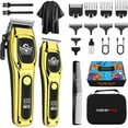 thumbnail image 1 of Professional Hair Clipper Set for Men, Cordless Rechargeable Haircut Clippers, Clipper Set and Trimmer Kit for Hair Cutting, Hair Cutting Tools, Gifts for Men, 1 of 6