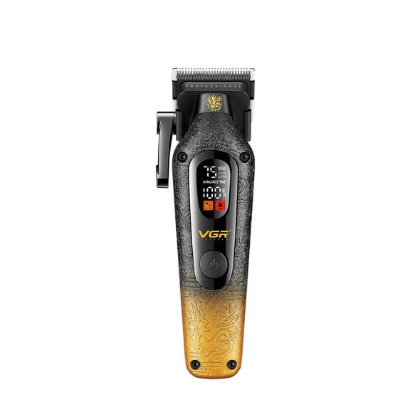 Professional Hair Clipper,TTOOGO Cordless Hair Cutting Machine with LED Display, 7500 RPM DC Motor, Titanium Coated Ceramic Blade, USB Rechargeable Barber Clipper with Guide Combs