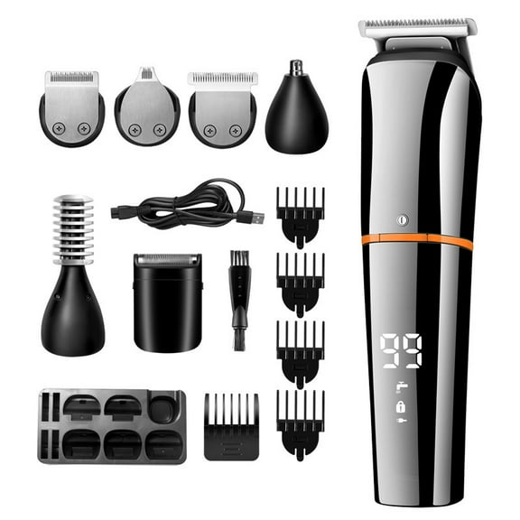 Professional Hair Clippers 6 in 1 Electric Trimmers Cutting Cordless Beard Shave for Men