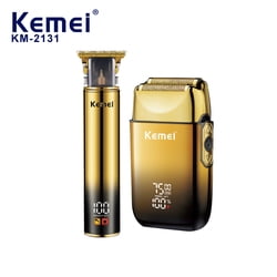 Professional Hair Clippers Barber Machine Set Km-2131 Barbers Electric Shavers Barber Machine Hair Trimmers Clipper Set