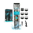thumbnail image 1 of Professional Hair Clippers for Men,3 Adjustable Speeds Hair Trimmer for Men Cordless Barber Clippers for Hair Cutting, IPX7 Waterproof Electric Beard Trimmers Grooming Kit With LED Display for Gift, 1 of 8