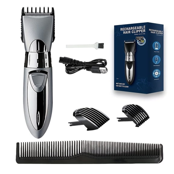 Professional Hair Clippers for Men - Cordless & Corded Barber Clippers for Hair Cutting & Grooming - Rechargeable Beard Trimmer - IPX4 Rated Electric Hairdresser Clipper