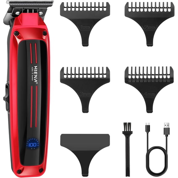 Professional Hair Clippers for Men, Hair Trimmer, Men's Contour Trimmer, with LED Display, USB Charging, Cordless Trimmer. Smooth Cutting, Men's Gift.