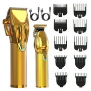 Professional Barber Clippers and Trimmer Set for Haircut Electric Grooming, Best Gifts for Men