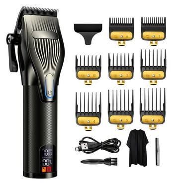 Professional Hair Clippers for Men, Cordless Barber Clippers with LCD Display , Electric Men’s Hair Grooming kit for Barbers Haircut Kit Fade