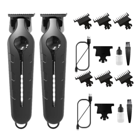 Professional Hair Clippers for Men, Professional Barber Clippers and Trimmer Set, Mens Cordless Hair Clipper for Barbers Haircut Kit Fade,Black