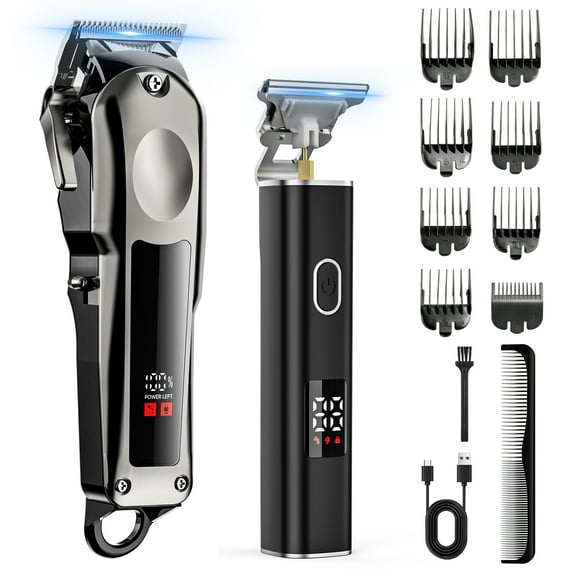 Professional Hair Clippers for Men, Cordless Hair Trimmer for Hair Cutting with Long Battery Life, 7500RPM Electric Clippers and Trimmers Set for Self-Haircut and Family Use, Gifts for Men
