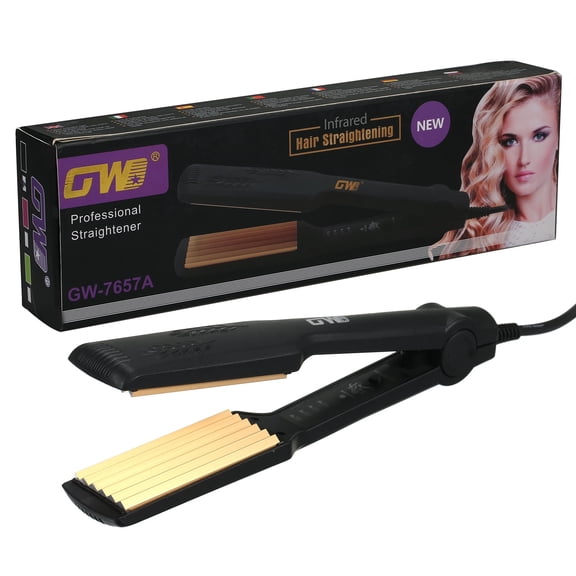 Professional Hair Crimper, Hair Wave Crimper Iron Plate with 4 Heat Settings, Hair Tool Volumizing Crimper with 15s Fast Heating