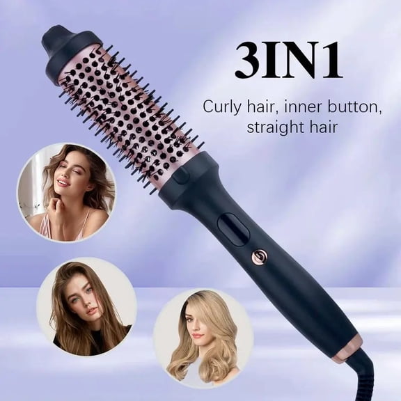 Professional Hair Curling Iron 38mm Heated Curling Brush with Fast Heating for Salon-Quality Styling Results