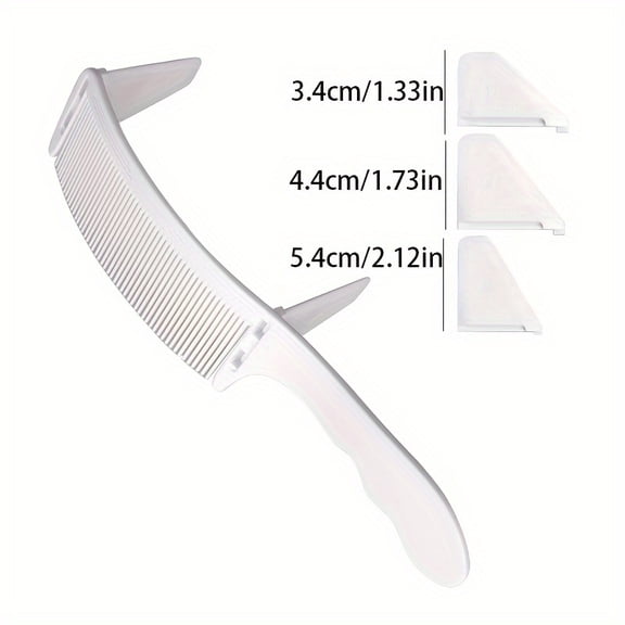 Professional Hair Cutting Comb with Adjustable Curved Design for Precision Styling and Barber Tools