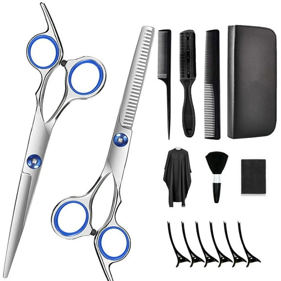 Professional Hair Cutting Scissors Kit, Hair Scissors, Thinning Shears, Comb, Hairdressing Shears Set for Barber, Salon, Home, 6.7 inch