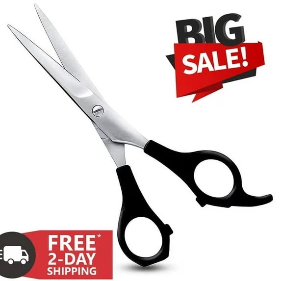 Professional Hair Cutting Scissors, Sharp Razor Edge Hairdressing Scissors Salon Hair Scissors,Stainless Steel, Lightweight Haircut Scissor (Hair Cutting Scissors-Black)