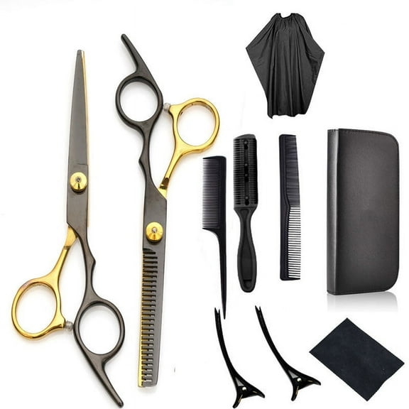 Professional Hair Cutting Scissors for men and women,10 Pieces Hair Scissors kit for Haircut