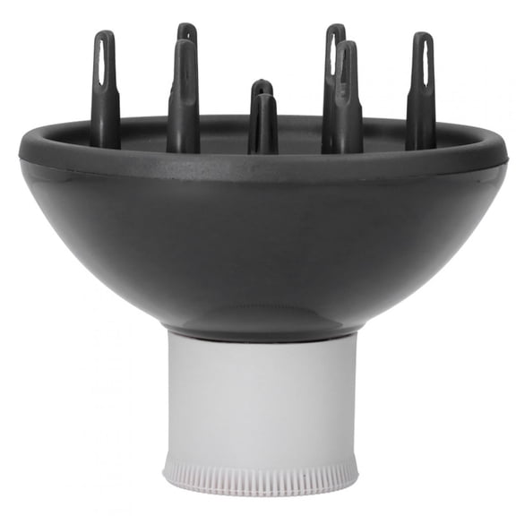 Professional Hair Dryer Diffuser Attachment, Universal Blow Dryer Wind Cover for Curly Wavy Thick Hair, Salon Hairdressing Tool, Black, 6.1 inches / 15.5 cm