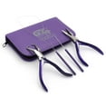 thumbnail image 1 of Professional Hair Extension & Beading Tool Kit Plier Set for beads (4 Piece) Micro Ring (Purple)…, 1 of 5