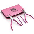 thumbnail image 1 of Professional Hair Extension & Beading Tool Kit Plier Set for beads (4 Piece) Micro Ring (Shocking Pink)…, 1 of 5