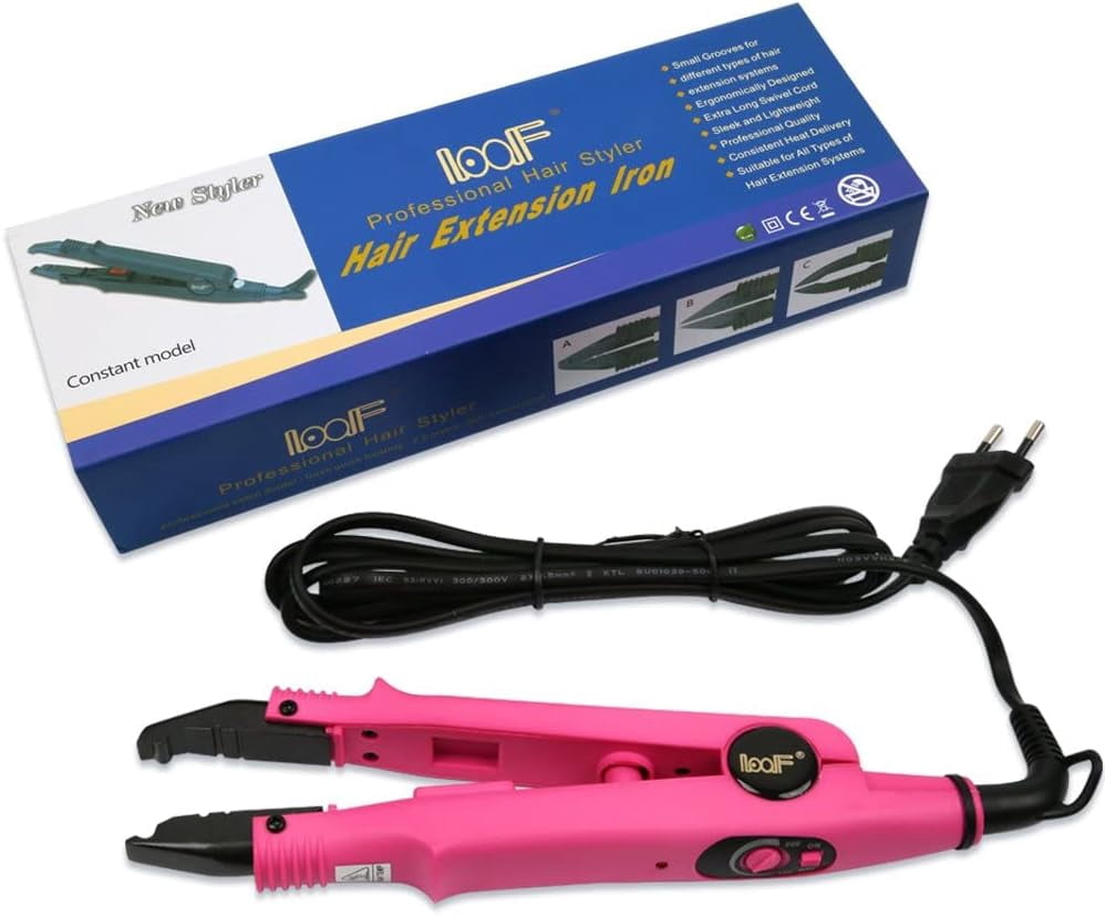 Professional Hair Extension Iron Connector Wand (Pink)