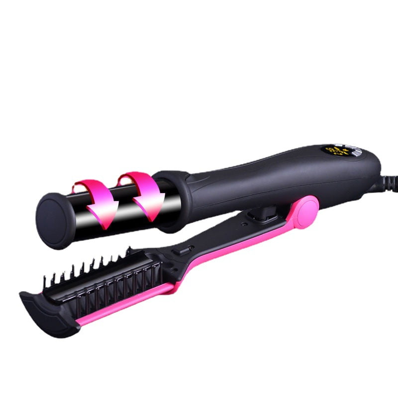 Professional Hair Straightening Curling Iron, 2 in 1 Style Flat irons, 1Way Rotating Iron