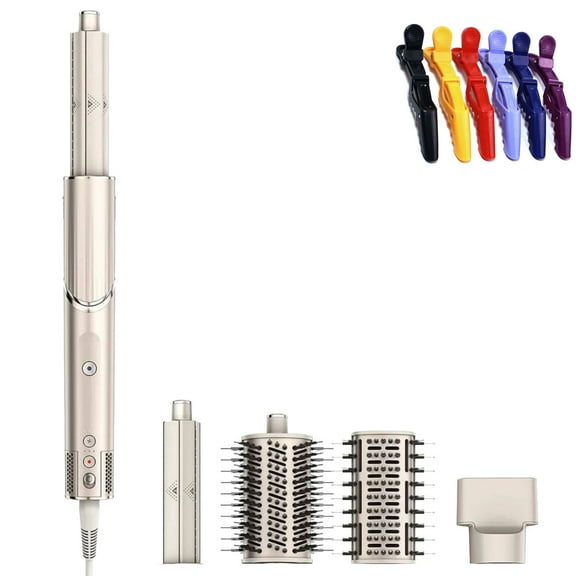 Professional Hair Tool, 4 in 1 Design with Foldable Handle, Includes Rotating Nozzle & Concentrator for All Hair Types