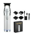 thumbnail image 1 of Professional Hair Trimmer for Men Barber Rechargeable Hair Clipper Cordless HairCutting Powerful Machine Hair Beard Trimmer (Withbox Silver), 1 of 7