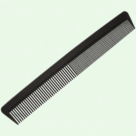 Professional Hairdressing Carbon Fibre Comb, Fine and Standard Tooth Hair Comb, Heat Resistant Anti Static Hair Comb