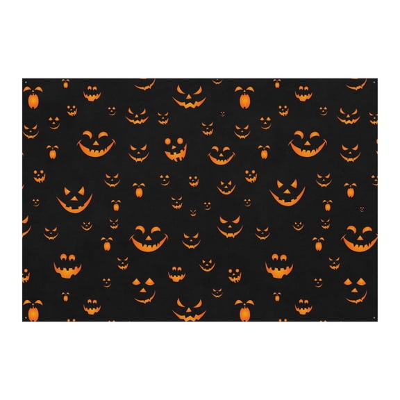 Professional Halloween Background 7x5ft - Retro Spooky Night with Ghost and Cobweb