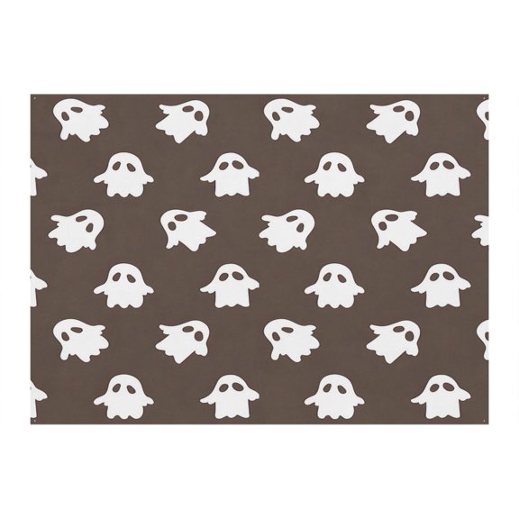 Professional Halloween Background 8x6ft - Retro Spooky Night with Ghost and Cobweb