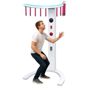 Professional Hand Eye Coordination Trainer - Fast Reaction Stick Catching Arcade Machine with LED Score, Coin Op for Home & Commercial Use
