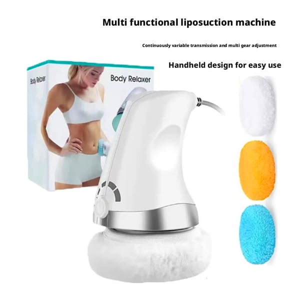 Professional Handheld Body Massager for Muscle Relaxation and Skin Smoothing, Multi-functional Electric Percussion Tool with 4 Interchangeable Heads, Portable Wellness Device for Home Spa