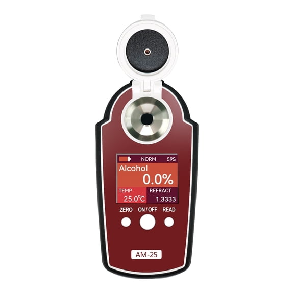 Professional Handheld Digital Refractometer For Wine Alcohol Concentration Testing Fermentation Vineyard Production