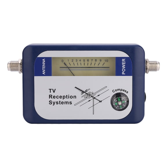 Professional Handheld Digital Terrestrial TV Antenna Signal Strength Meter Finder Detector with Backlight and Battery Box (3.94 x 1.38 x 2.56 in / 10 x 3.5 x 6.5 cm)