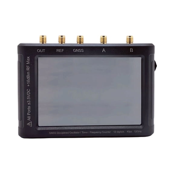 Professional Handheld Frequency Counter Built In GNSS Clock 4Inch Touch Display For Lab Field Testing USB Rechargeable