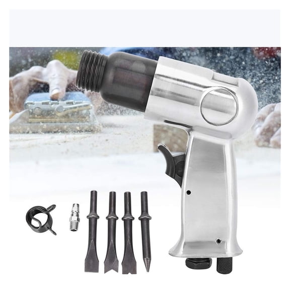 Professional Handheld Jack Hammer Pistol Gas Shovels 150mm Air Hammer Small Rust Remover Pneumatic Tools With 4 Chisels ,Easy to Use