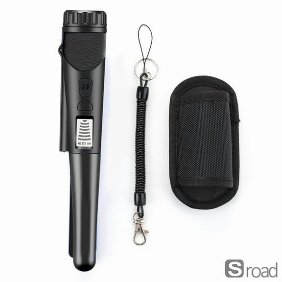 Professional Handheld Metal Detector, Waterproof High Sensitivity Pinpointer With LCD Screen For Treasure Hunting, Gold Digger, Jewelry Finding (Battery Not Included),Black