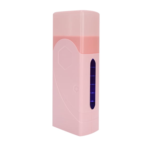 Professional Handheld Wax Warmer for Hair Removal Single Waxing Roll On Heater Machine for Body Hair Remover, 100ml / 3.4 fl oz Capacity, Pink Design, 110V US Plug for Smooth Skin At Home Salon