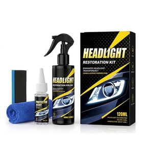 Professional Headlight Polishing and Protection kit, Headlight Restoration Kit, Headlight Cleaner and Restorer kit for Automotive Truck Motorcycle (1PCS)