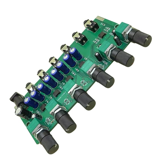 Professional Headphones Amplifier Audio Mixer Board, Interface 4 Channel, 3.5mm Input and Output, Op AMP NJM4556A