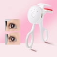 thumbnail image 1 of Professional Heated Eyelash Curler,3 Adjustable Heating Lash Curler for Lasting Makeup Effects,Fast Heat Up Natural C-Shaped Curling For 24-Hours,Portable and Rechargeable Design for Women, 1 of 7