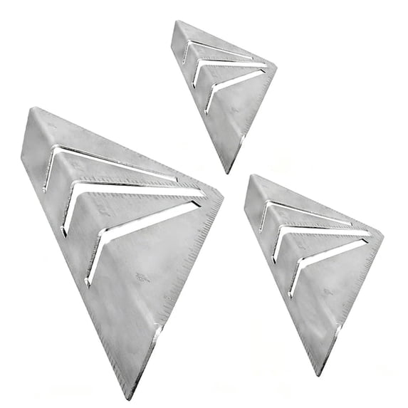 Professional Heavy Duty Metalworking Miter Square, Carpenter Triangle Ruler with Angle Guides, Precision Measuring Tool for DIY Projects Framing