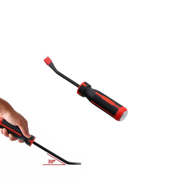 Professional Heavy Duty Multifunctional Pry Bar With 18 Inch Length Thicker Strike Handle And Angled Tips For Auto Repair And Industrial Maintenance
